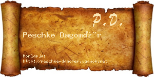 Peschke Dagomér névjegykártya
